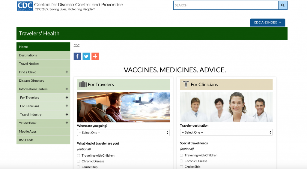 Can't have travel fun if you're not in GOOD HEALTH, can you? :( Visit the CDC website to know whether you need vaccinations for any cities you have in mind! :) 